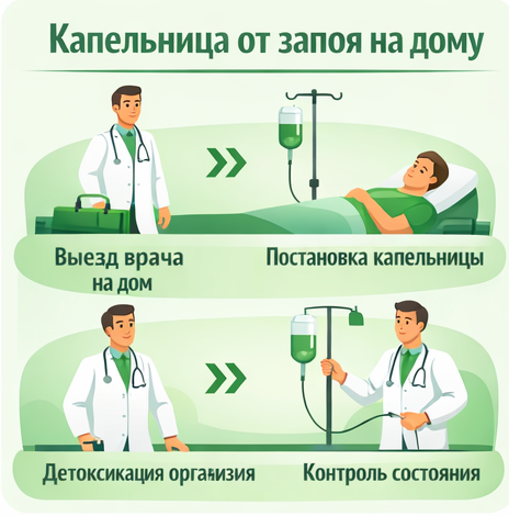 капельница от запоя в Каргополе в клинике Санати